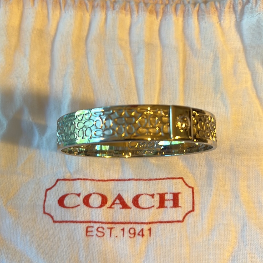 Coach bangle bracelet & dust bag